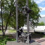 Marc Chagall Monument in Pokrovskaya Street.